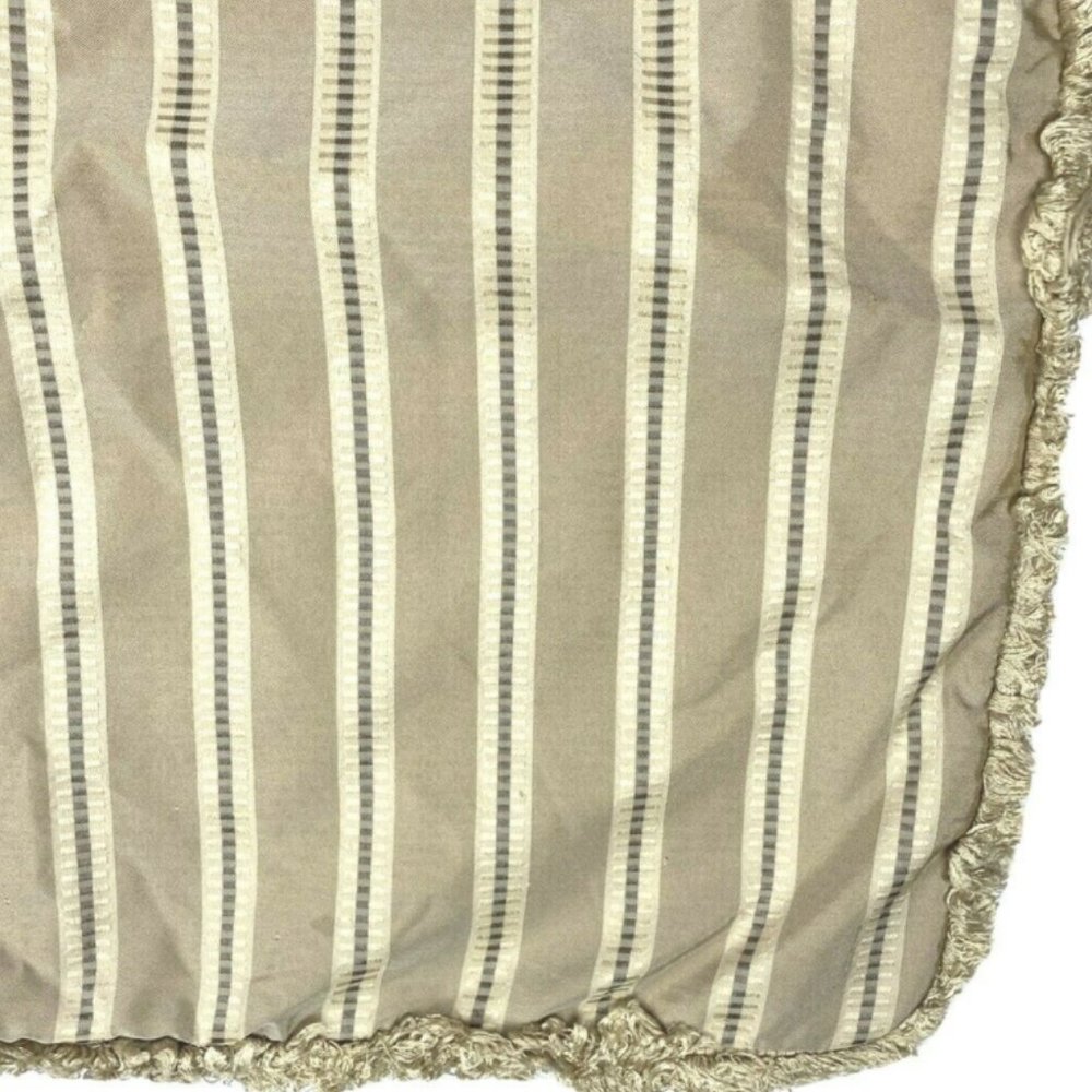 1 Luxury Sham Beige Tan Black Stripe Pillowcase